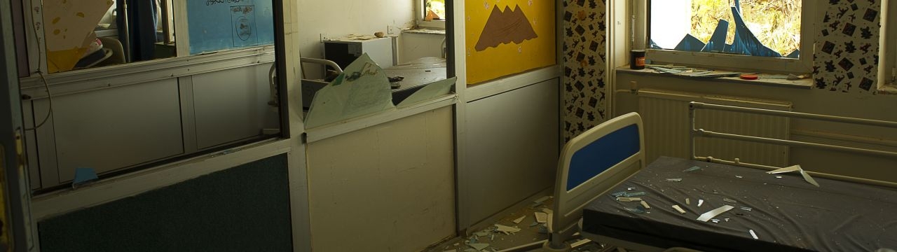 Destroyed health facilities in Libya