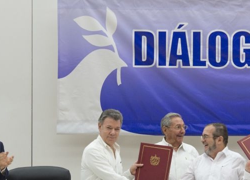 Ceremony for Colombian Ceasefire Agreement, Havana, June 2016