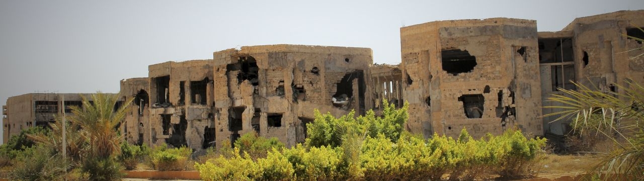 Libya, Benghazi, Public University: destroyed buildings
