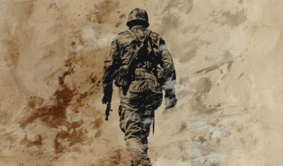 Graffiti of Soldier (AI Generated)