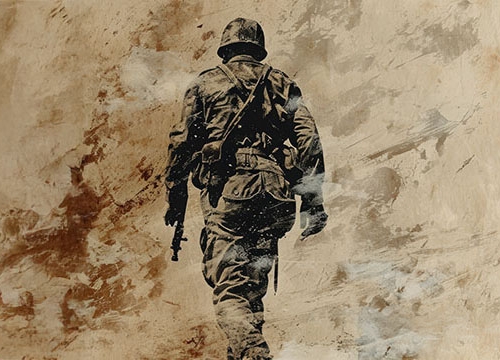 Graffiti of Soldier (AI Generated)