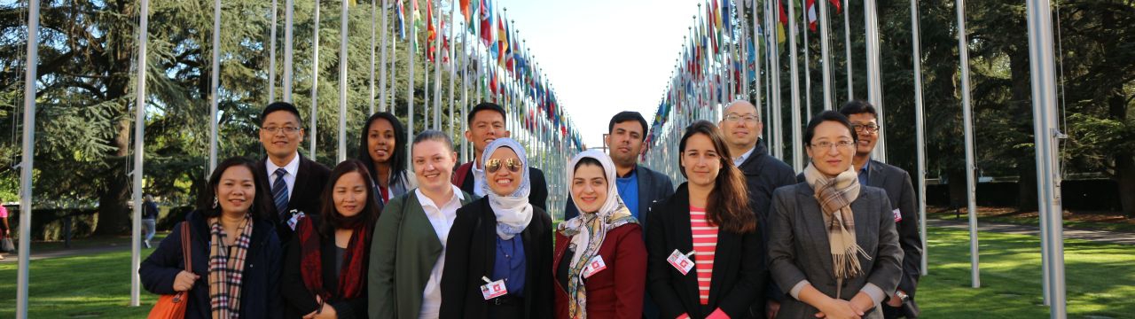 Participants in the training at the Palais des Nations
