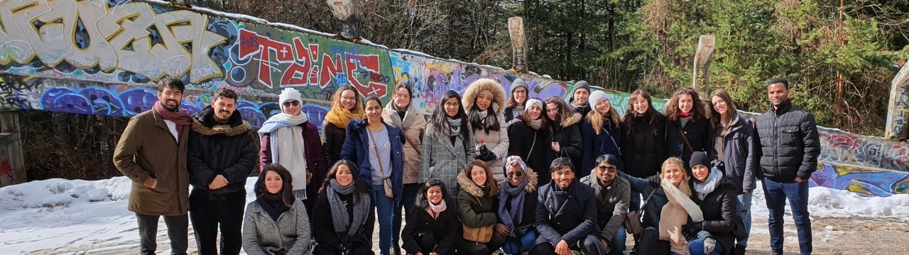 Group photo of LLM students during their study trip