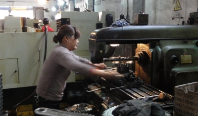 A Chinese female worker