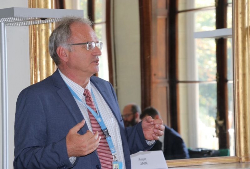 Christof Heyns during an expert meeting on less lethal weapons at the Geneva Academy