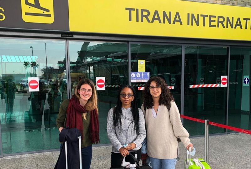 Geneva Academy Puictet team at Tirana Airport