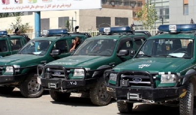 Toyaota Afghan Police Trucks