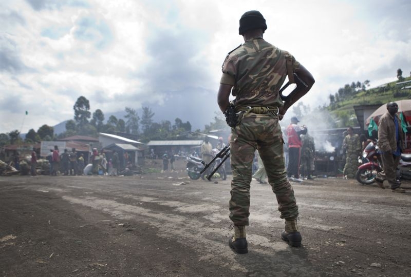 FARDC soldiers deployed in Kibumba