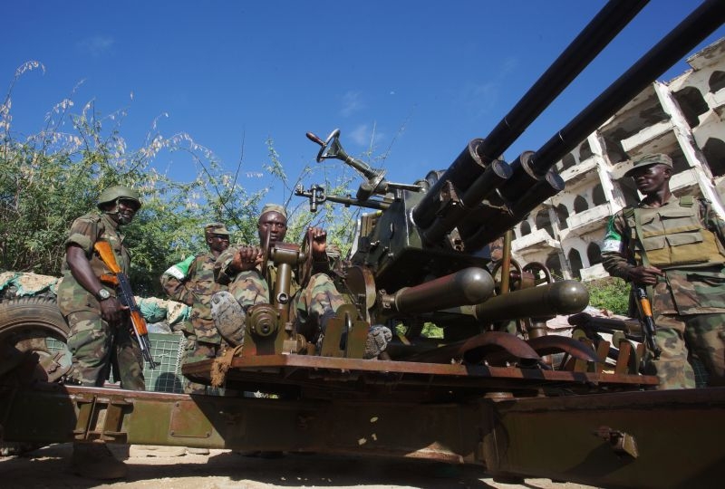 AMISOM Battle Group 7 (Ugandan Contingent) troops in their daily routine tasks within their tactical area of responsibility in Mogadishu
