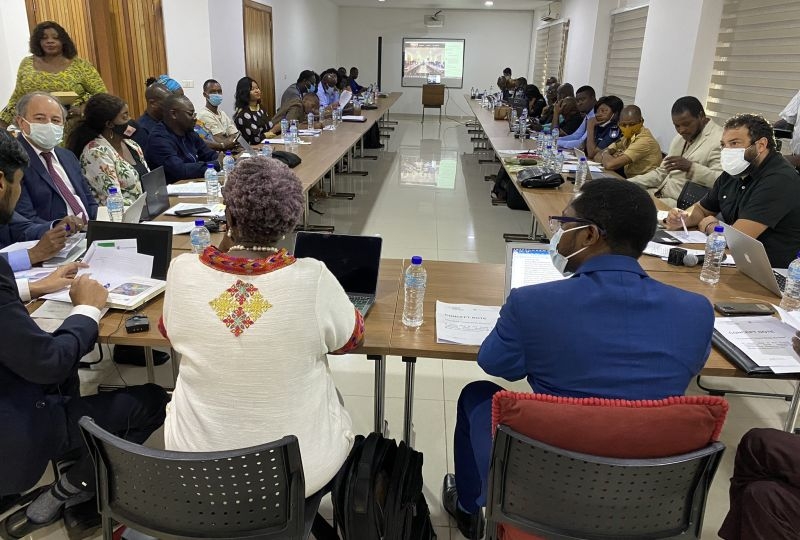 Workshop during the  pilot focused review in Sierra Leone