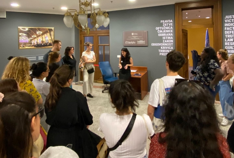 Students At the ICTY Information Centre