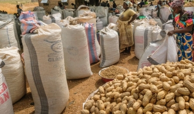 Groundnuts at the weekly market of Chiana, Kassena Nankana District - Ghana.