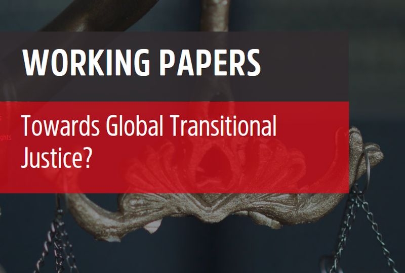 Cover page of the Working Paper on Global Transitional Justice