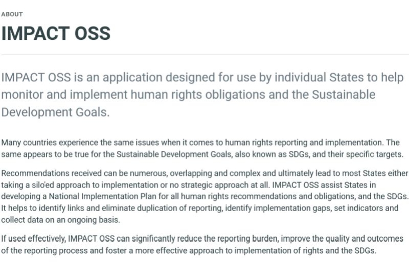 Description of Impact OSS