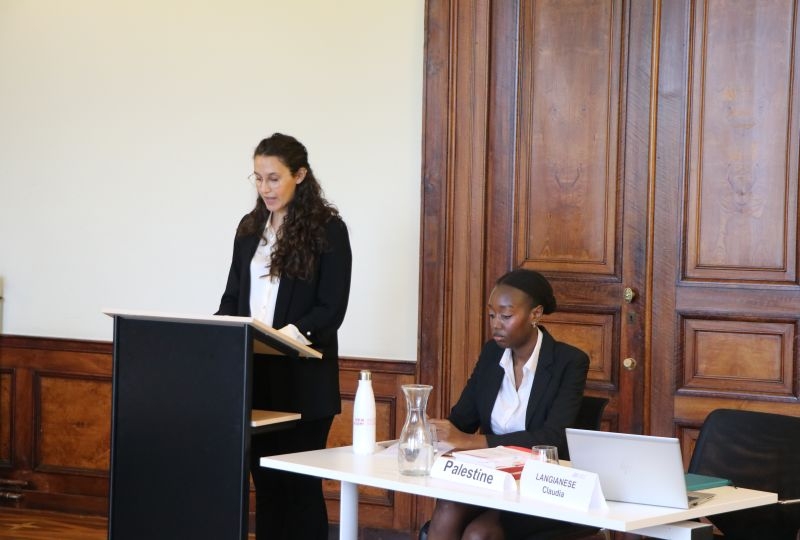 LLM students during the pleadings on Gaza