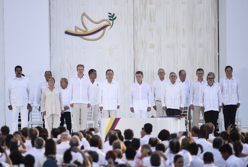 Signature of the peace agreement, Colombia