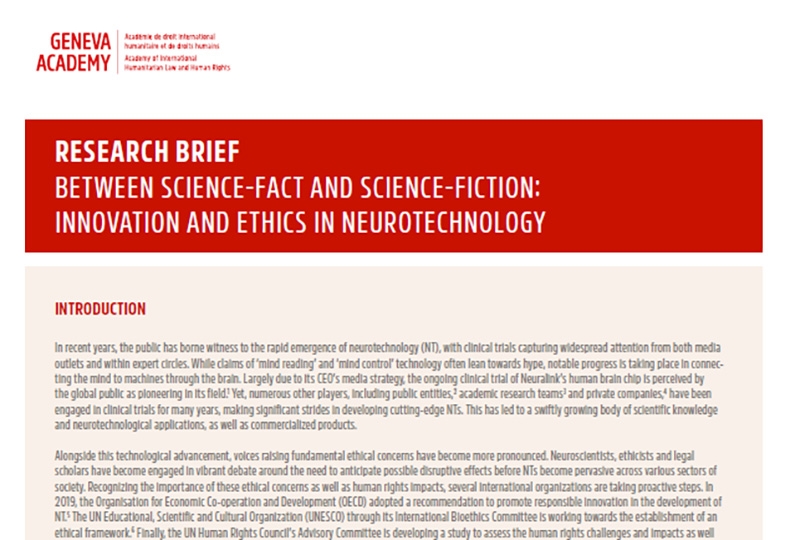 cover of research brief