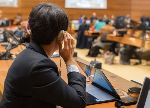 Student at the United Nations in Geneva