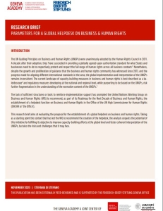 Business and Human Rights Research Brief