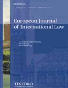 Cover of European Journal of International Law